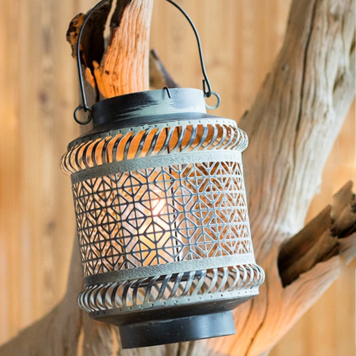 Olivenorma Distressed Iron Hollow Lantern Candle Holder - image 23
