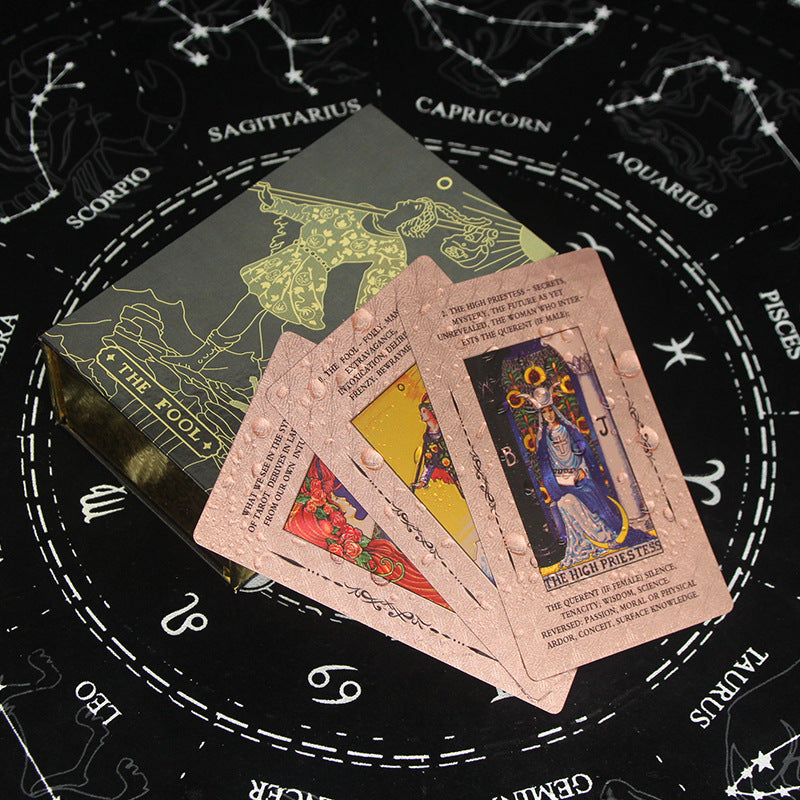Olivenorma Cosmic Print PVC Waterproof Rose Gold Tarot Card - image 7