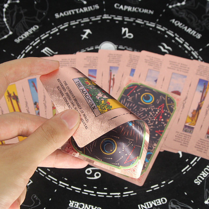 Olivenorma Cosmic Print PVC Waterproof Rose Gold Tarot Card - image 4