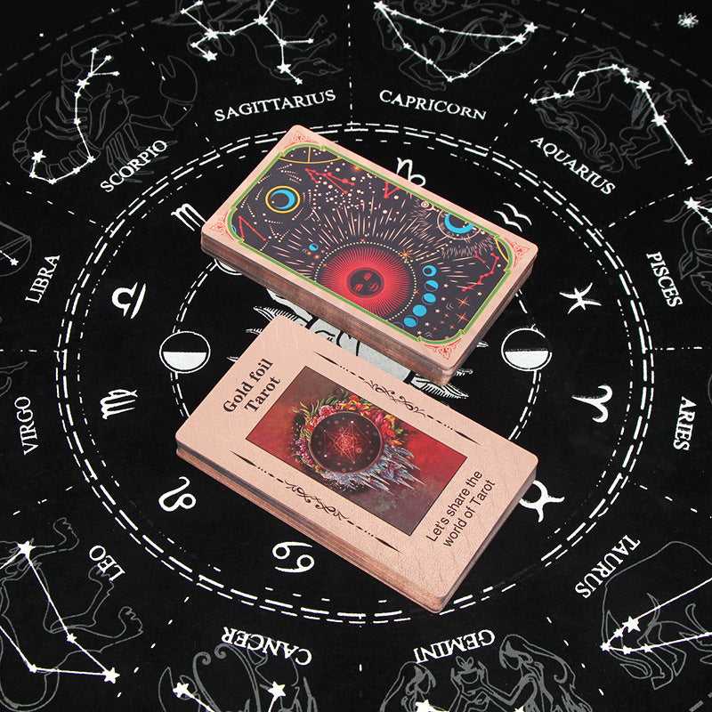 Olivenorma Cosmic Print PVC Waterproof Rose Gold Tarot Card - image 3