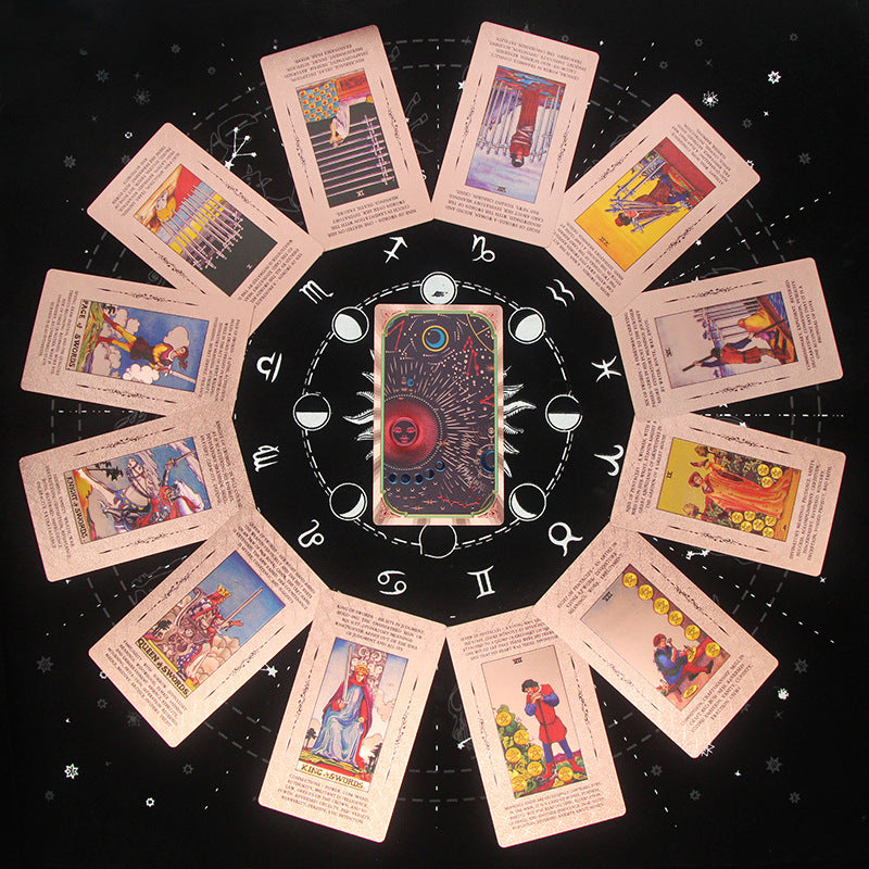 Olivenorma Cosmic Print PVC Waterproof Rose Gold Tarot Card - image 9