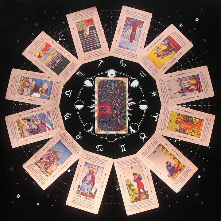 Olivenorma Cosmic Print PVC Waterproof Rose Gold Tarot Card - image 9