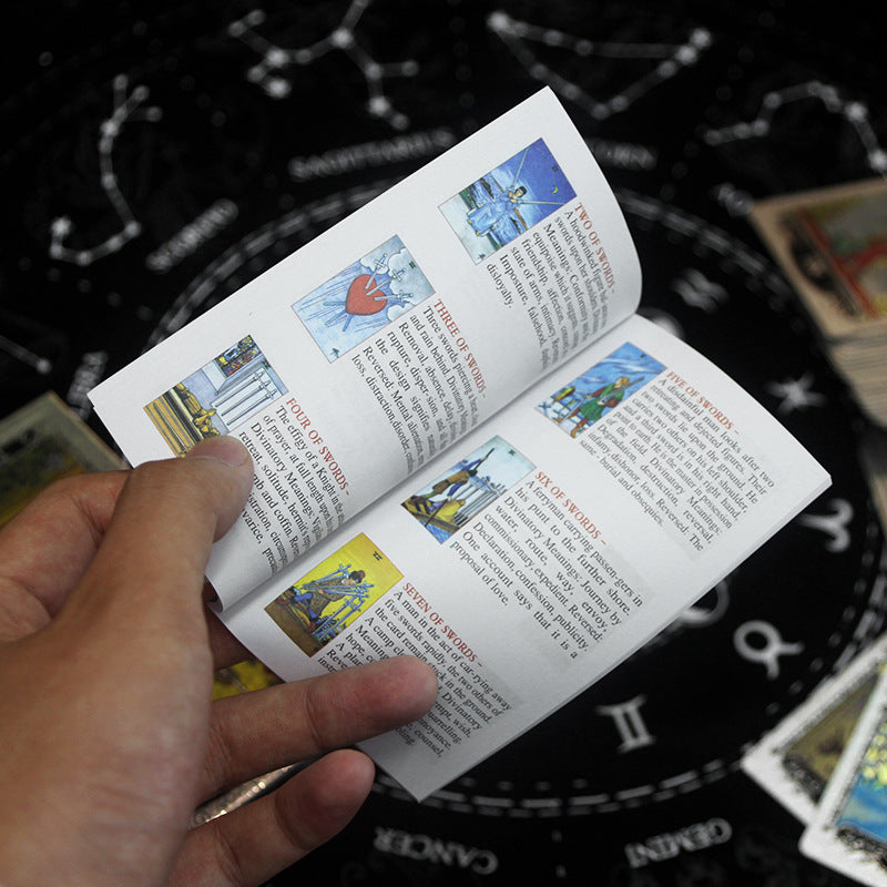 Olivenorma Red Green Sun Moon PET Waterproof Silver Tarot Card - image 10