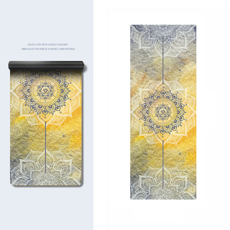 Olivenorma PU Rubber Color Printed Fitness Yoga Mat - Dusk Mandala Pattern & OM  - image 25