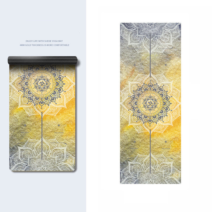 Olivenorma PU Rubber Color Printed Fitness Yoga Mat - Dusk Mandala Pattern & OM  - image 25