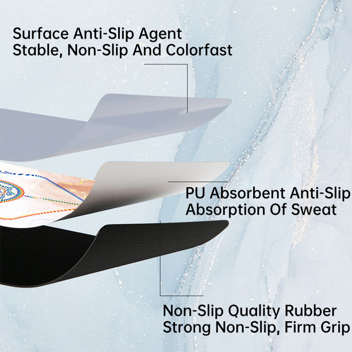 Olivenorma PU Rubber Color Printed Fitness Yoga Mat - image 2