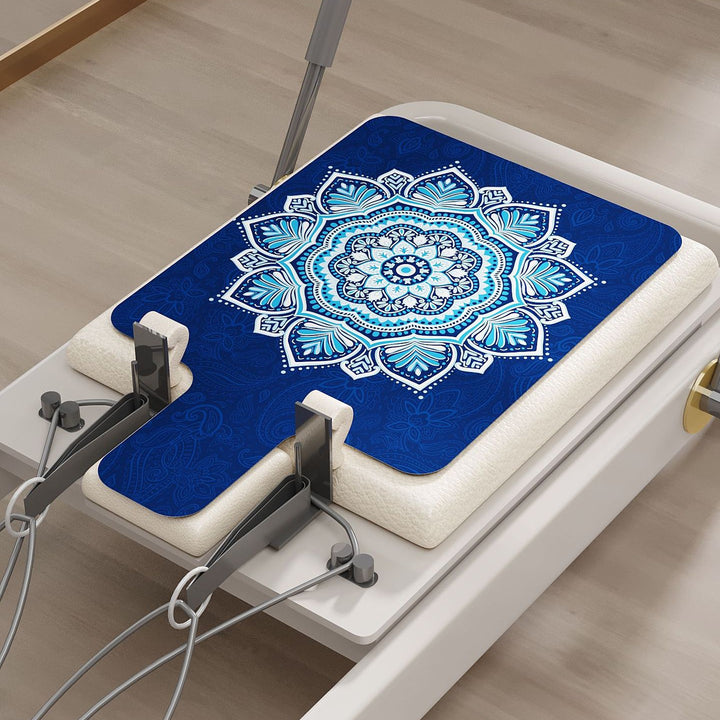 Olivenorma Pilates Core Exercises Pu Rubber Yoga Mat - Blue Mandala Flower - image 0