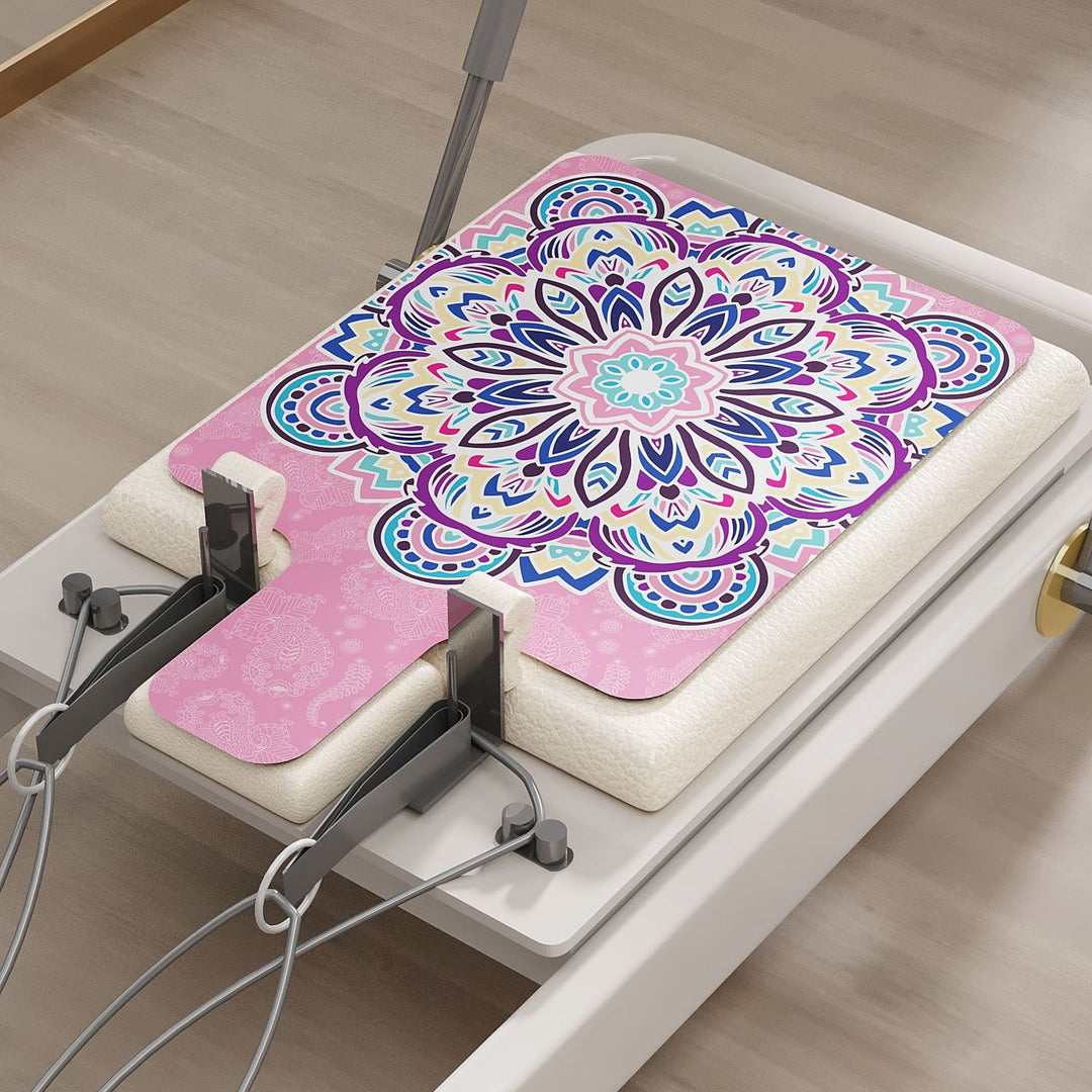 Olivenorma Pilates Core Exercises Pu Rubber Yoga Mat - Purple Mandala Flower - image 15