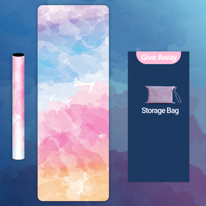 Olivenorma Deerskin Velvet Yoga 1.5mm Thin Yoga Mat - Colorful Clouds - image 18