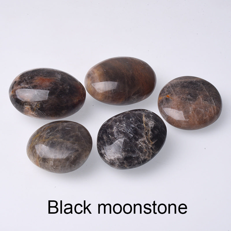 Olivenorma Crystal Raw Stone Mine Ornaments Natural Stone - Black Moonstone - 1kg/5-6 pieces - image 21