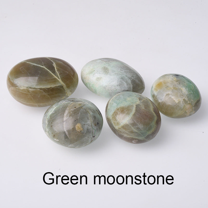 Olivenorma Crystal Raw Stone Mine Ornaments Natural Stone - Green Moonstone - 1kg/5-6 pieces - image 22