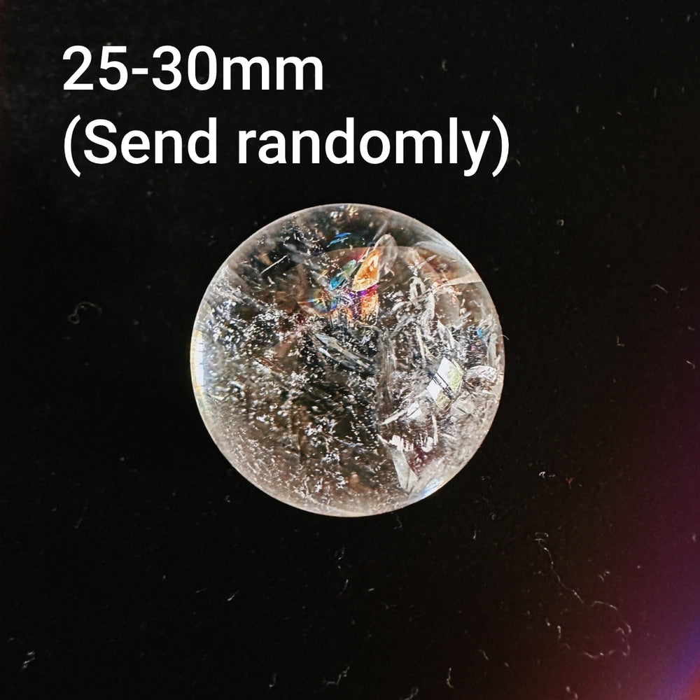 Olivenorma Natural High Frequency Clear Crystal Polished Crystal Ball - Clear Crystal#23-30mm(Send randomly) - image 1