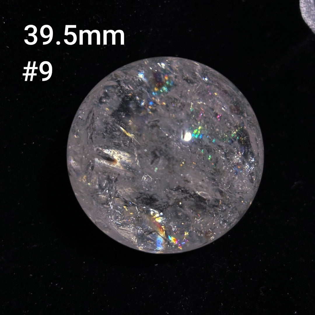Olivenorma Natural High Frequency Clear Crystal Polished Crystal Ball - Clear Crystal#39-45mm(Send randomly) - image 4