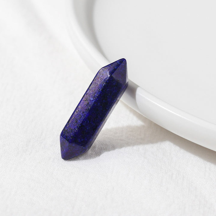 Olivenorma Natural Crystal Double Pointed Column Chakra Gemstone Decoration - Lapis Lazuli - image 15