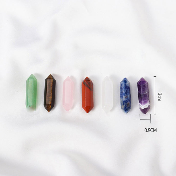 Olivenorma Natural Crystal Double Pointed Column Chakra Gemstone Decoration - image 31