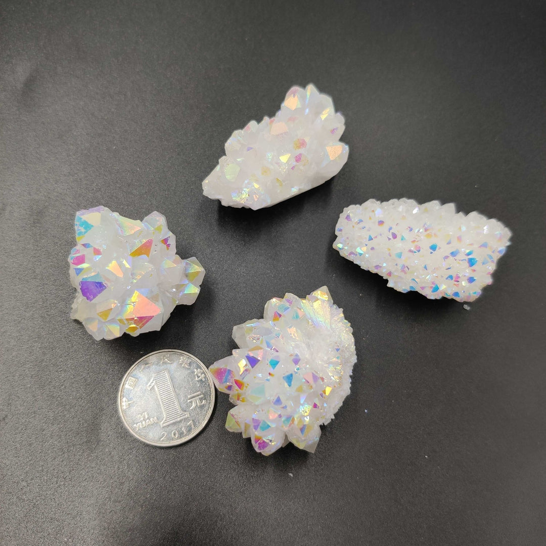 Olivenorma Angel Aura Quartz Crystal Cluster Gemstone Decoration - image 12