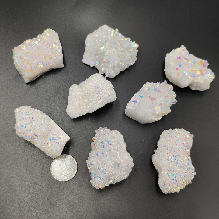 Olivenorma Angel Aura Quartz Crystal Cluster Gemstone Decoration - image 14
