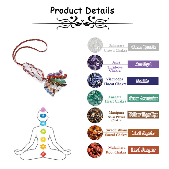 Olivenorma 7 Chakra Healing Crystals Hanging Ornament - image 5