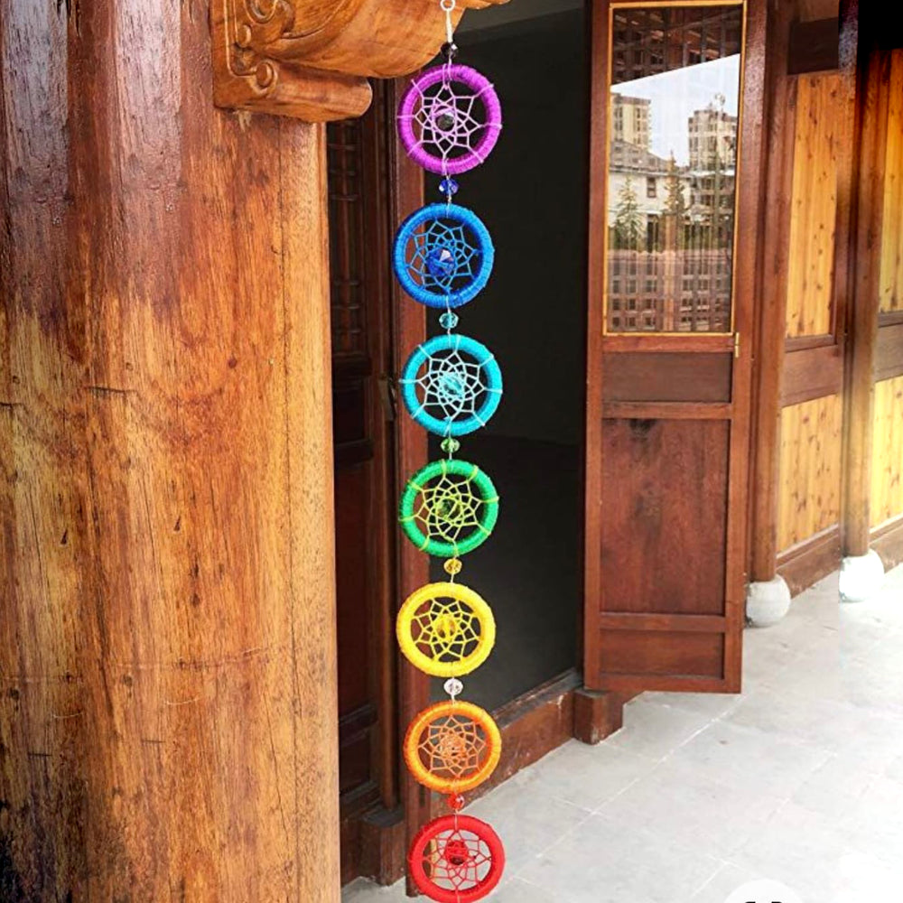 Olivenorma Chakra Dream Catcher Rainbow Yoga Wall Ornament - image 1