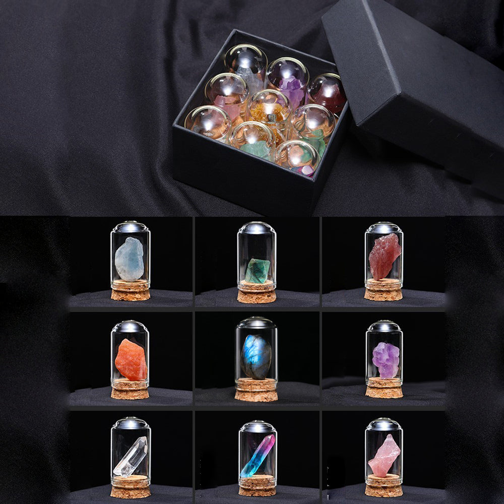 Olivenorma Natural Crystal Ore Specimen Ornaments Decoration - 9-Piece Set - image 4