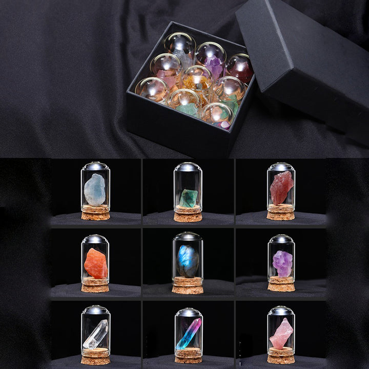 Olivenorma Natural Crystal Ore Specimen Ornaments Decoration - 9-Piece Set - image 4