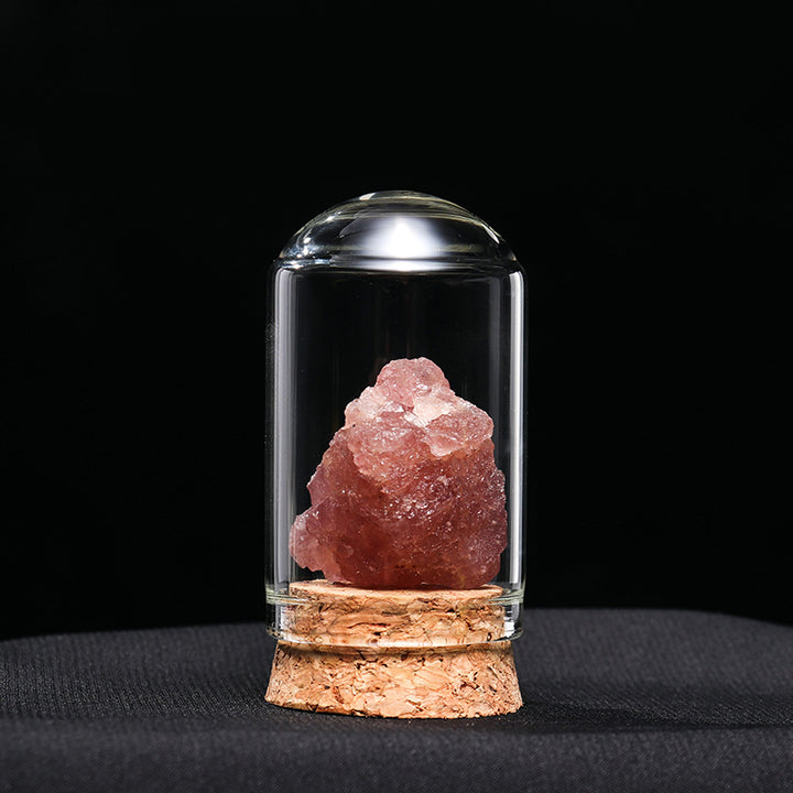 Olivenorma Natural Crystal Ore Specimen Ornaments Decoration - Strawberry Quartz - image 23