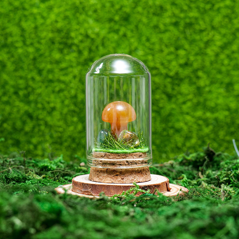 Olivenorma Natural Crystal Ore Specimen Ornaments Decoration - Small Mushroom & Yellow Aventurine - image 51