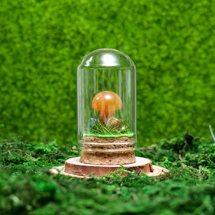 Olivenorma Natural Crystal Ore Specimen Ornaments Decoration - Small Mushroom & Yellow Aventurine - image 51