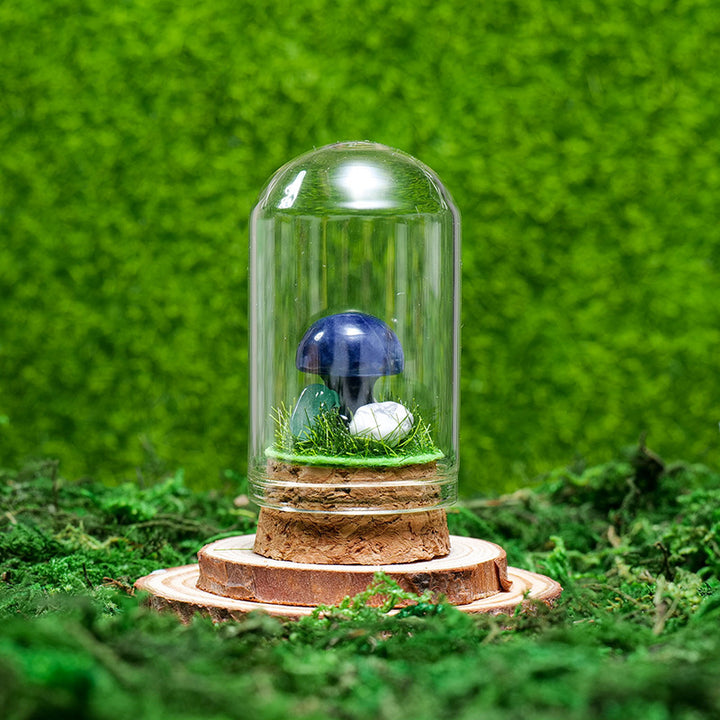 Olivenorma Natural Crystal Ore Specimen Ornaments Decoration - Small Mushroom & Sodalite - image 57