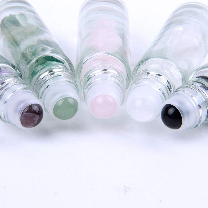 Olivenorma 10ml Gemstone Roller Bottle Healing Crystal Decoration - image 44
