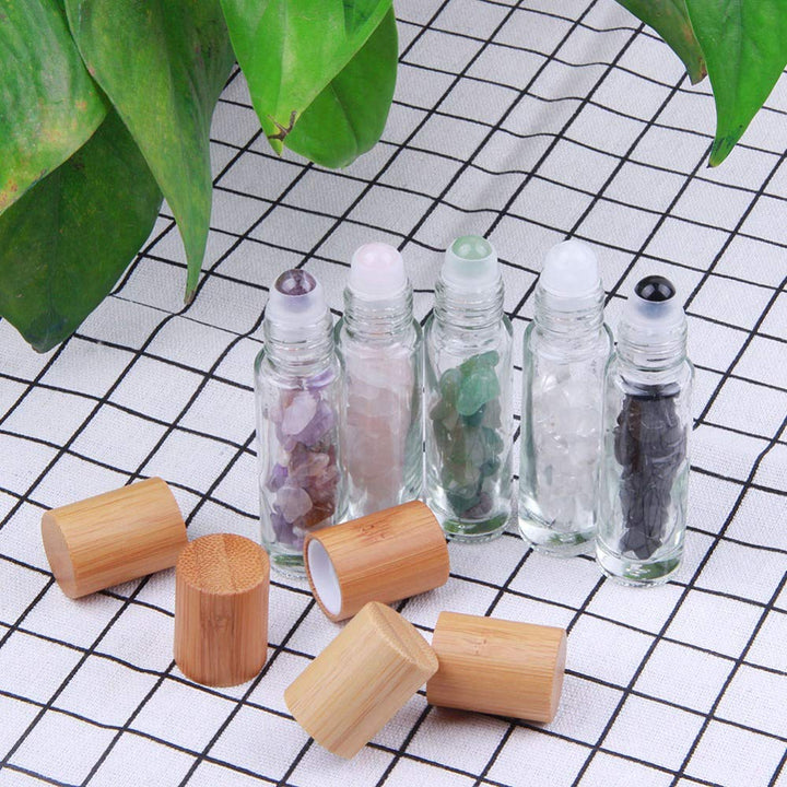 Olivenorma 10ml Gemstone Roller Bottle Healing Crystal Decoration - image 46