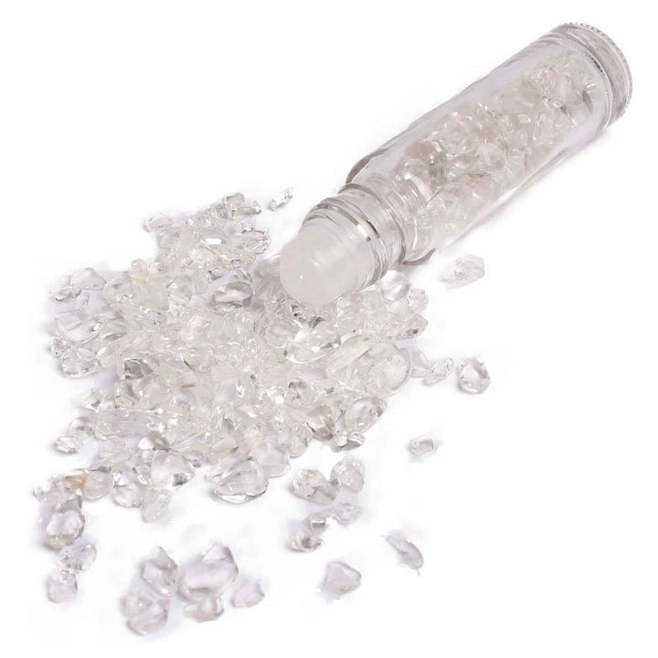 Olivenorma 10ml Gemstone Roller Bottle Healing Crystal Decoration - Clear Crystal - image 1