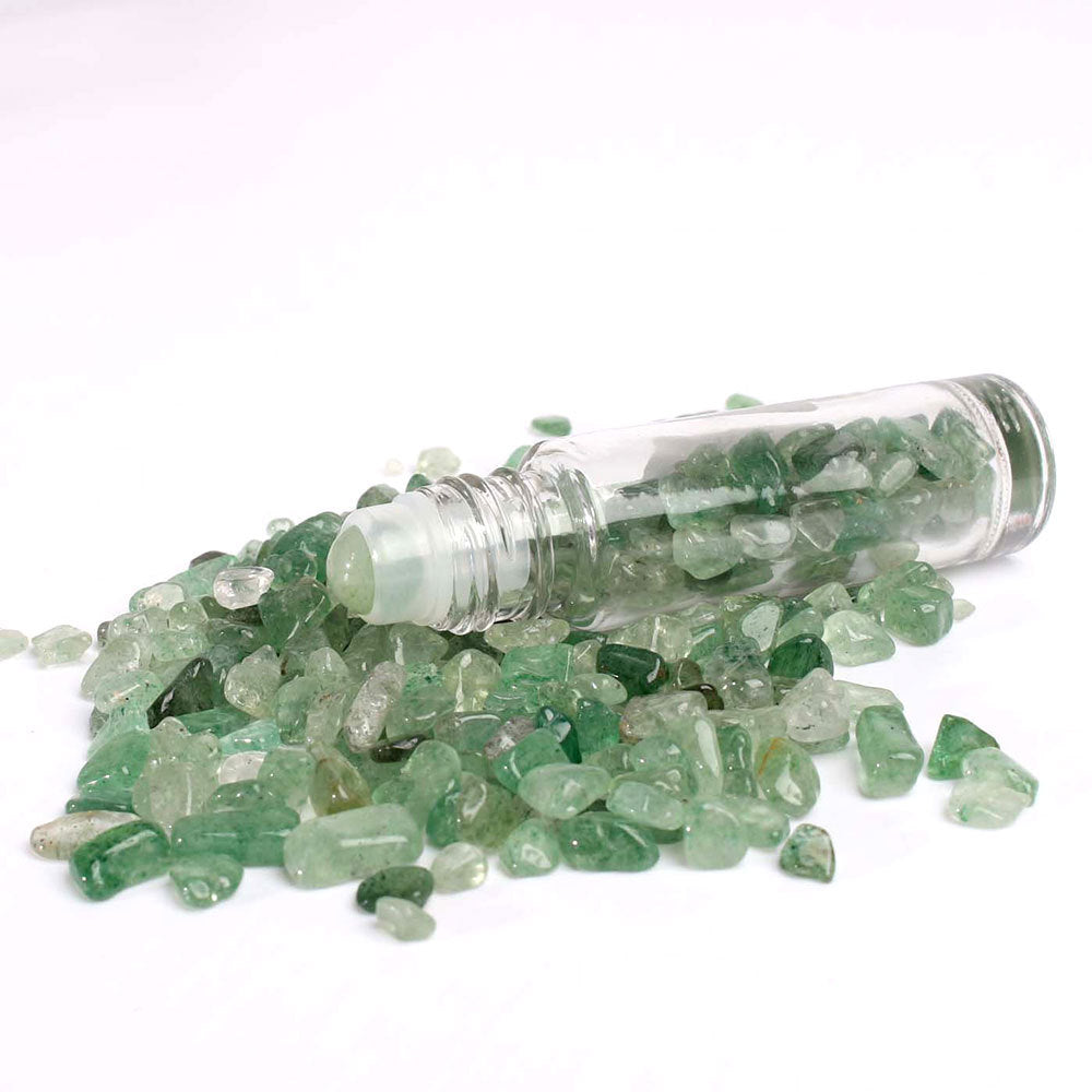 Olivenorma 10ml Gemstone Roller Bottle Healing Crystal Decoration - Green Jade - image 9