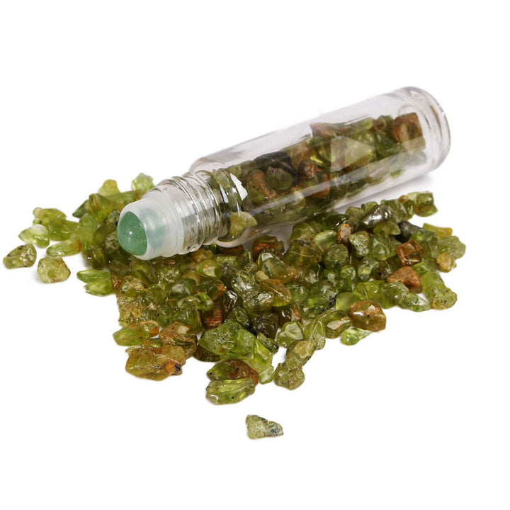 Olivenorma 10ml Gemstone Roller Bottle Healing Crystal Decoration - Peridot - image 11