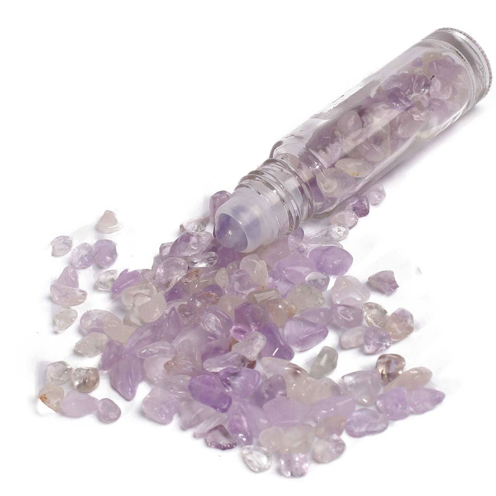 Olivenorma 10ml Gemstone Roller Bottle Healing Crystal Decoration - Amethyst - image 15
