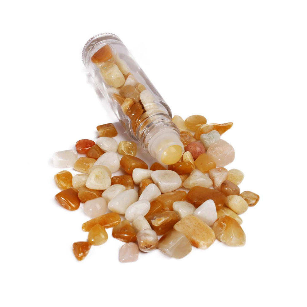 Olivenorma 10ml Gemstone Roller Bottle Healing Crystal Decoration - Sun Stone - image 25