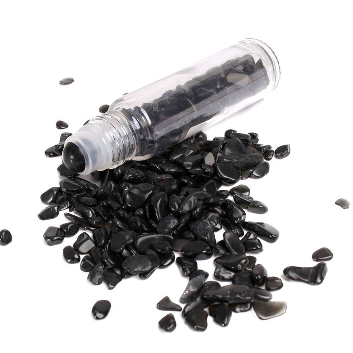 Olivenorma 10ml Gemstone Roller Bottle Healing Crystal Decoration - Obsidian - image 35