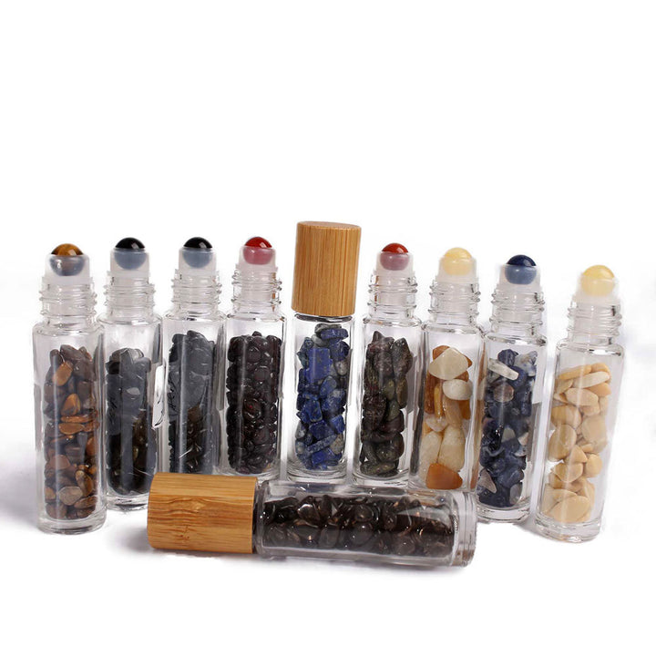 Olivenorma 10ml Gemstone Roller Bottle Healing Crystal Decoration - image 39