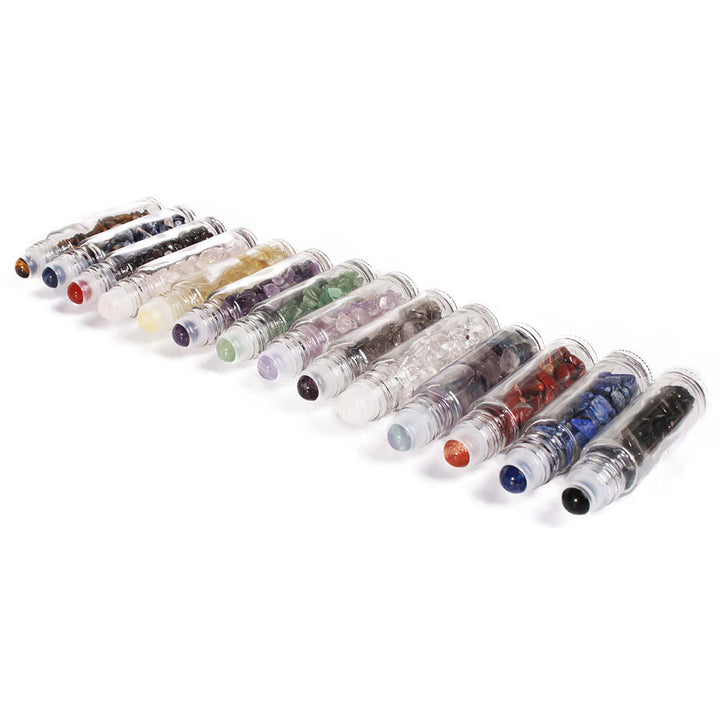 Olivenorma 10ml Gemstone Roller Bottle Healing Crystal Decoration - image 40