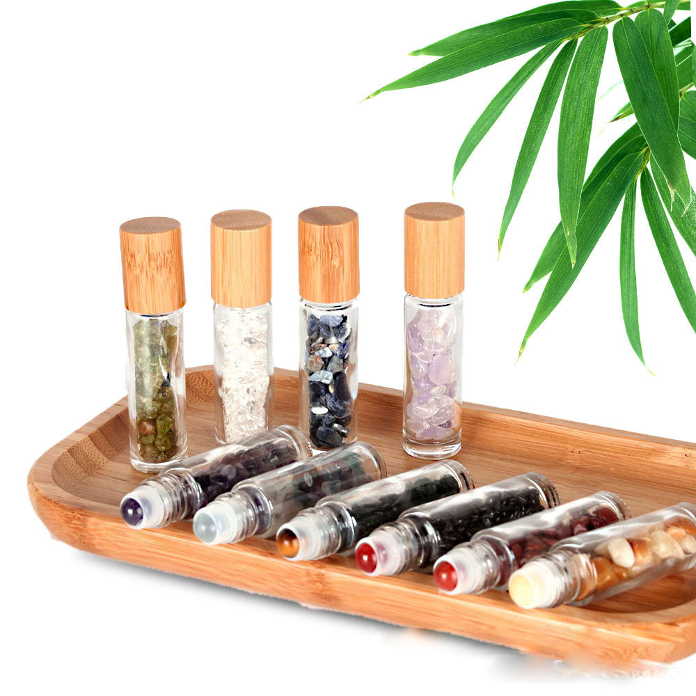 Olivenorma 10ml Gemstone Roller Bottle Healing Crystal Decoration - image 42