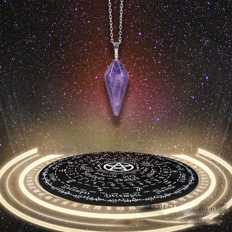 Olivenorma Round Wooden Carved Seven Star Array Energy Plate Decoration - image 21