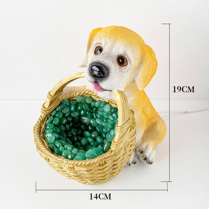 Olivenorma Natural Crystal Gravel Dog Shaped Night Crystal Lamp - image 15