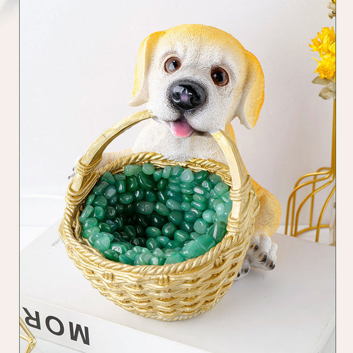 Olivenorma Natural Crystal Gravel Dog Shaped Night Crystal Lamp - image 5