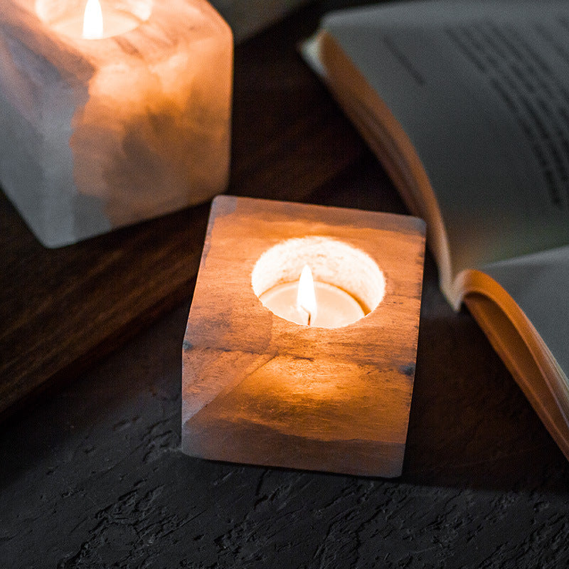 Olivenorma Sugar Cube Gypsum Mineral Candle Holder - image 6