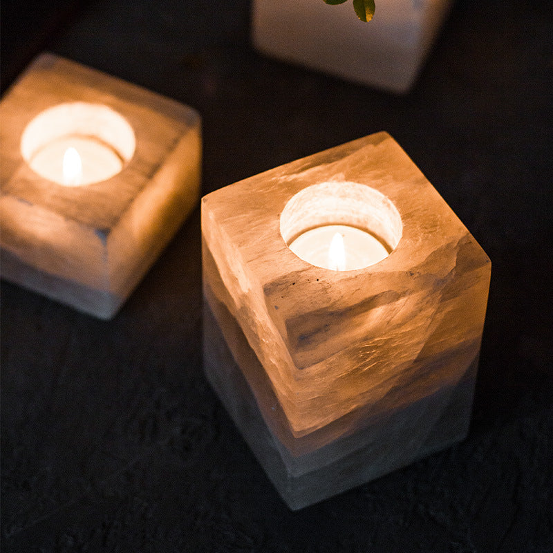 Olivenorma Sugar Cube Gypsum Mineral Candle Holder - image 7