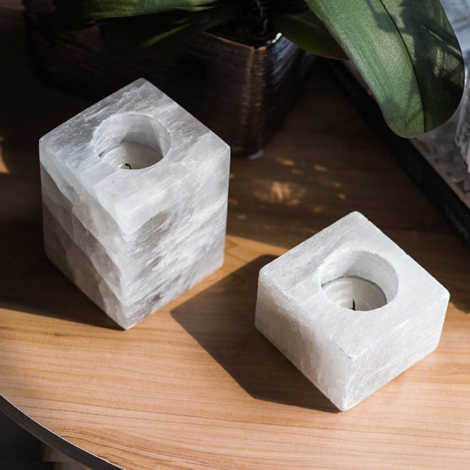 Olivenorma Sugar Cube Gypsum Mineral Candle Holder - image 9
