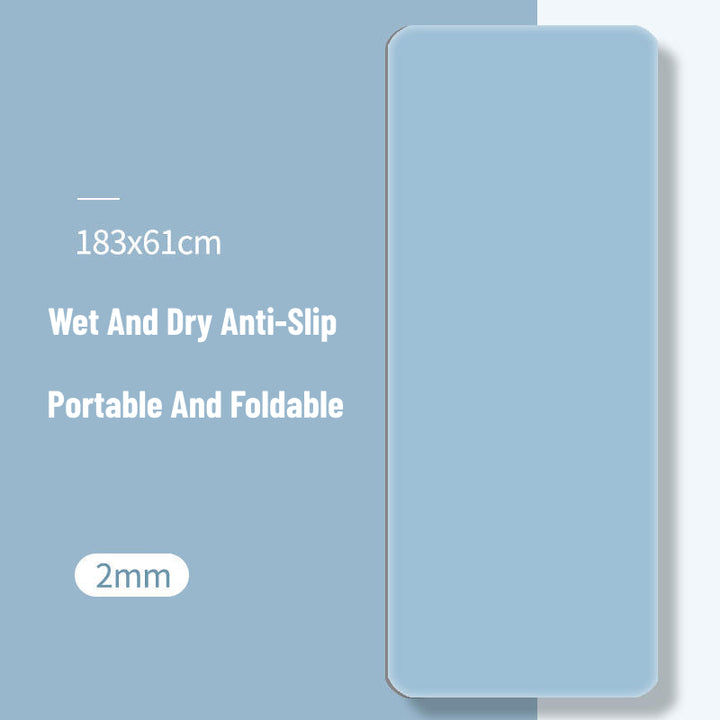Olivenorma Foldable And Portable Non-slip Om Lotus Yoga Mat - Sky Blue - image 3