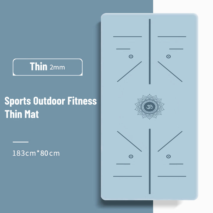 Olivenorma Foldable And Portable Non-slip Om Lotus Yoga Mat - Sky Blue Om & Lotus Large - image 8