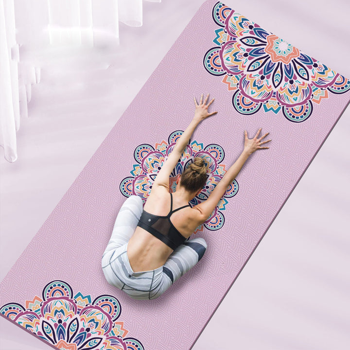 Olivenorma Environmentally Friendly Tpe Mandala Print 8mm Yoga Mat - image 0