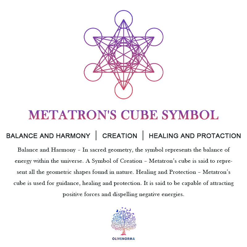 Olivenorma Metatron's Cube Amethyst Orgone Pyramid - image 7